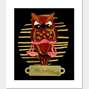 Justice Tarot Posters and Art